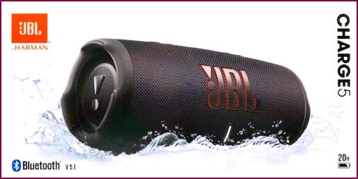 JBL Charge 5 - tragbarer Bluetooth Lautsprecher - Schwarz
