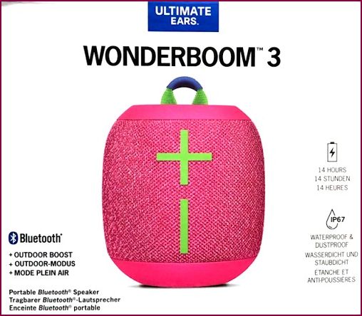 Ultimate Ears Wonderboom 3 Bluetooth Lautsprecher - Pink