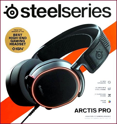 SteelSeries Arctis Pro Gaming-Headset - Schwarz / B-Ware