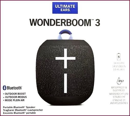 Ultimate Ears Wonderboom 3 (B-Ware) Bluetooth Lautsprecher - Schwarz