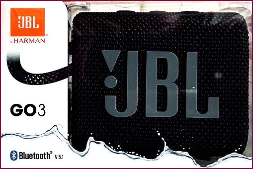 JBL Go 3 portabler Multimedia-Lautsprecher - Schwarz