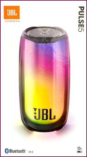 JBL Pulse 5 - tragbarer Bluetooth Lautsprecher - Schwarz